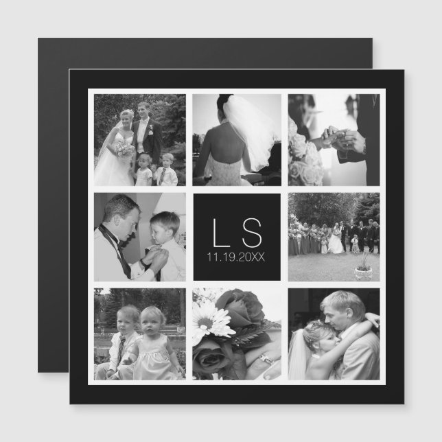 Créer Votre Propre Collage de Photos de Mariage Mo (Devant / Derrière)