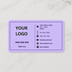 Créer votre propre modèle de carte de visite promo