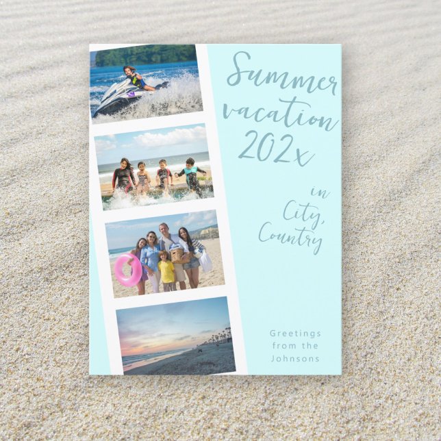 Créer votre propre photo de vacances d'été Carte p (Créateur téléchargé)