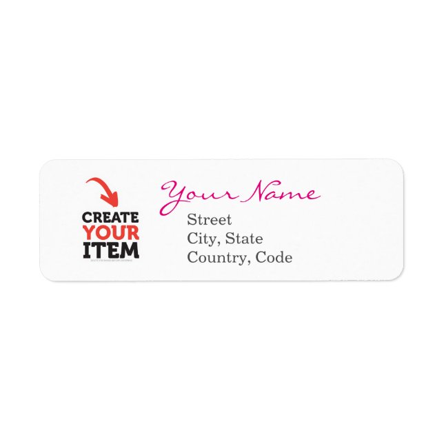 Créer-votre-Propres étiquettes de adresse de (Devant)