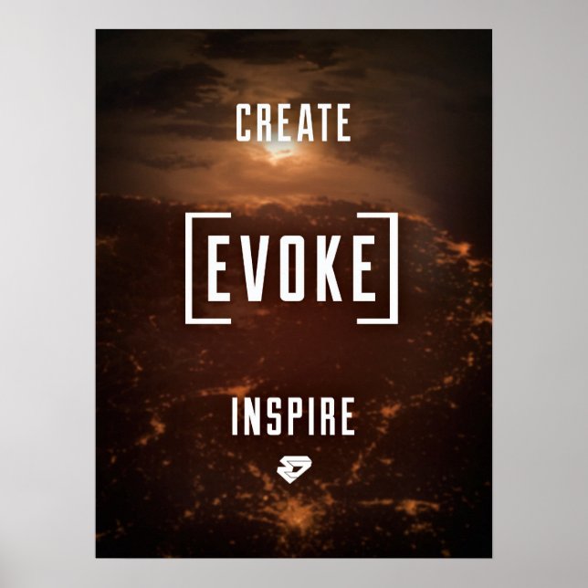 CRÉEZ. ÉVOQUE. INSPIRE. Affiche (Devant)