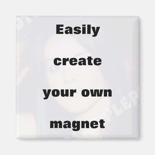 Créez facilement votre aimant Supprimer le gros te (Devant)
