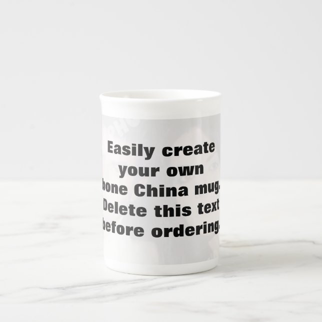 Créez facilement votre propre photo Bone China mug (Devant)