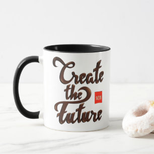 Créez le futur maintenant - Mug avec citation vint