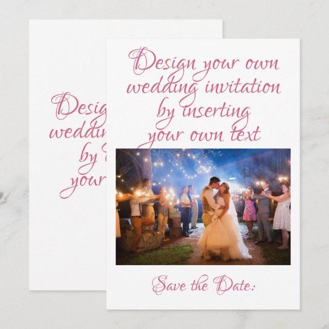 Créez| Personnalisez votre propre invitation Maria (Devant / Derrière)