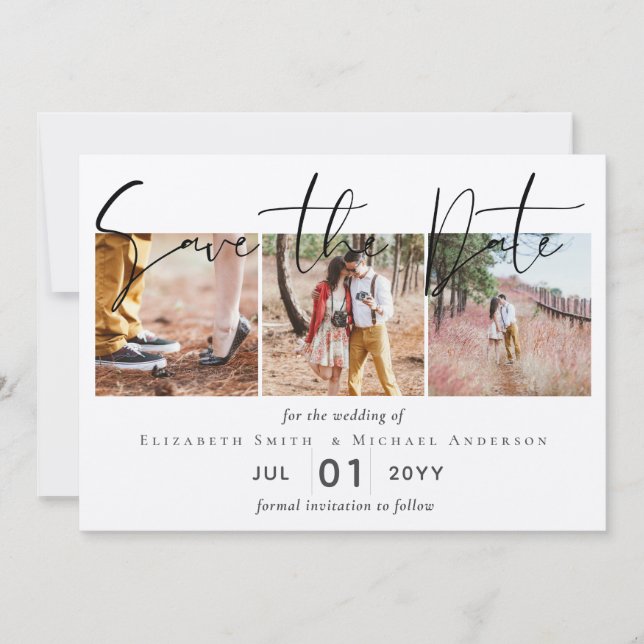 Créez une carte "Save the Date" de fiançailles rus (Devant)