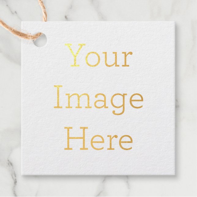 Carrée Étiquettes dorées pour ballotins (Devant)