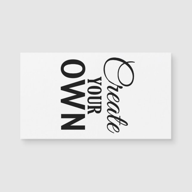 Créez vos propres (Devant)