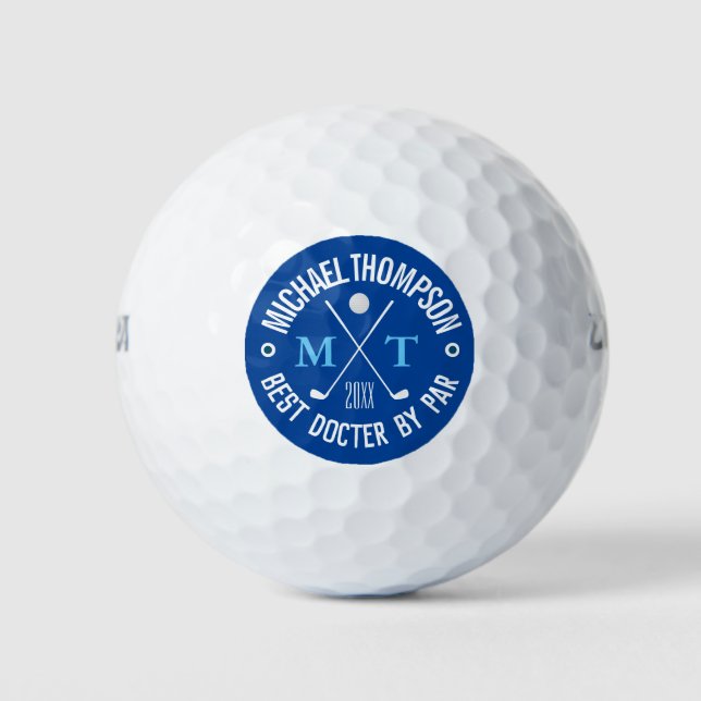 Créez vos propres balles de golf à monogramme de m (Devant)