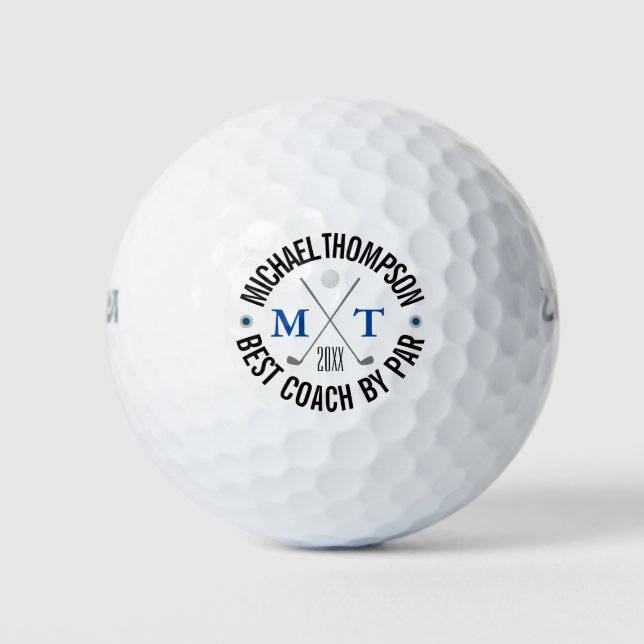 Créez vos propres balles de golf à monogramme de m (Devant)