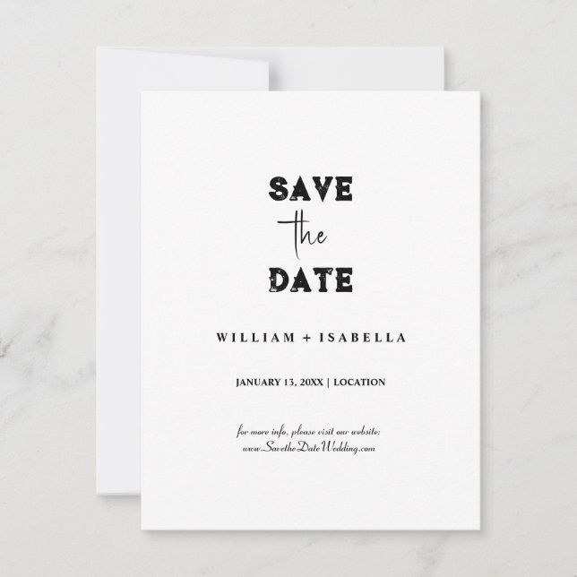 Créez vos propres cartes de save the date (Devant)