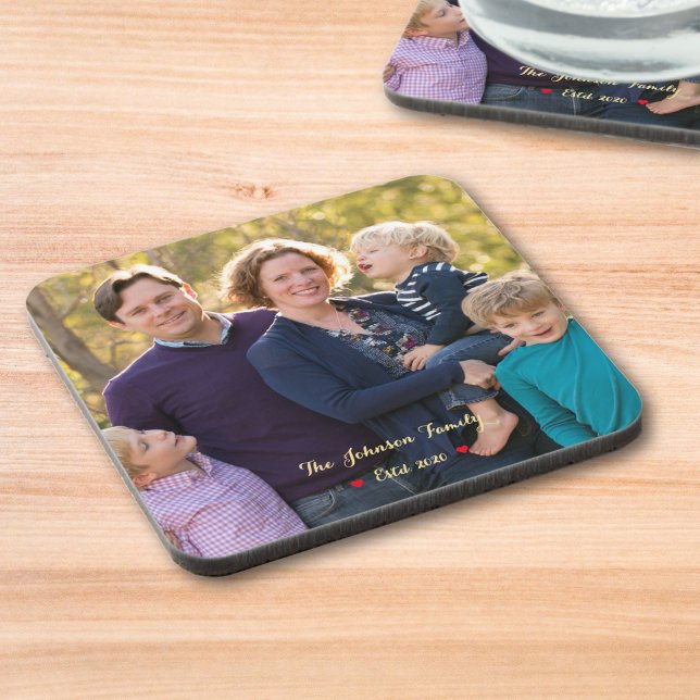 Créez vos propres Dessous de verre de photo de fam (Create Your Own Custom Family Photo Cork Coasters)