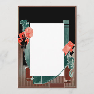 Créez vos propres invitations - Art déco