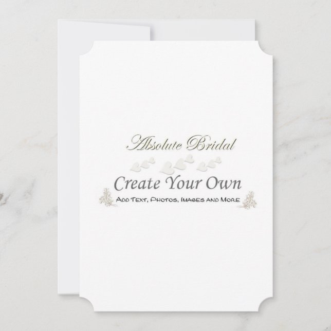 Créez vos propres invitations de mariage (Devant)