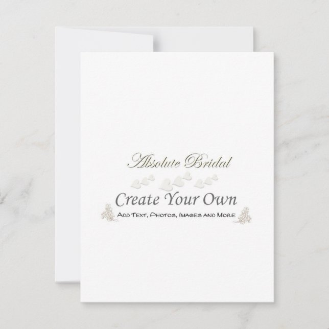 Créez vos propres invitations de mariage 4,25" x (Devant)