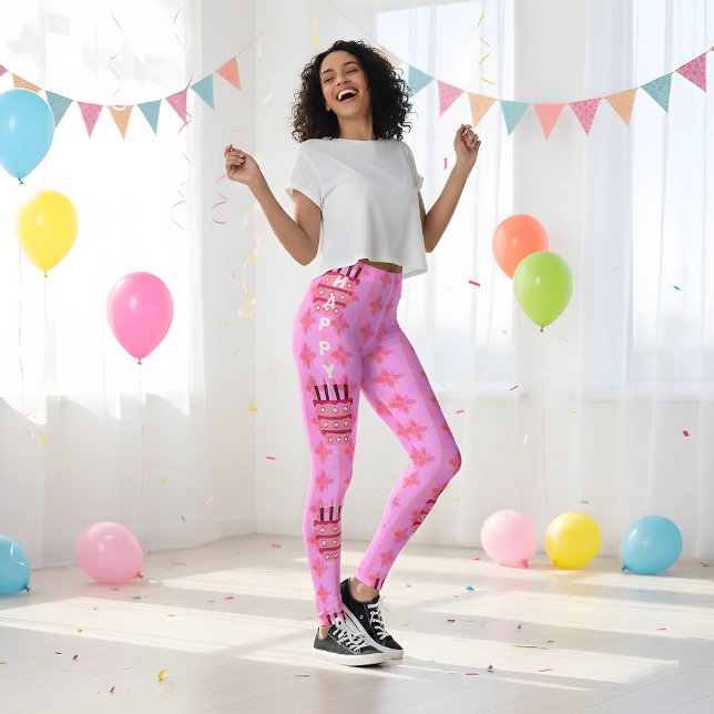 Créez vos propres Leggings Amusants Anniversaires (Dance in color! 🎂 Festive birthday leggings for your biggest Nice B-Day celebrations. #AchempongJoy)