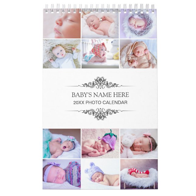Créez vos propres photos de bébé 2025 Calendrier (Protection)