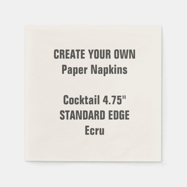 Créez vos propres serviettes en papier de cocktail (Devant)