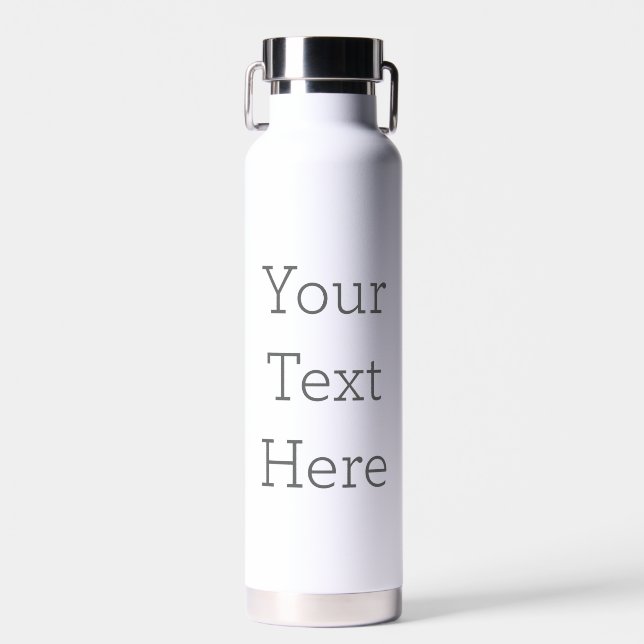 Custom Water Bottle Style: Bouteille isolée sous vide Thor Copper, Size: Bouteille d'eau (650.62 ml), Color: Blanc (Avant)