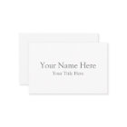 Créez votre carte de visite au format "Européen"