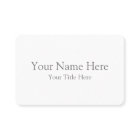 Créez votre carte de visite au format "Européen"