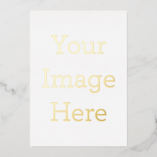 Carte de vacances avec dorure 12,7 cm x 17,78 cm (Recto)