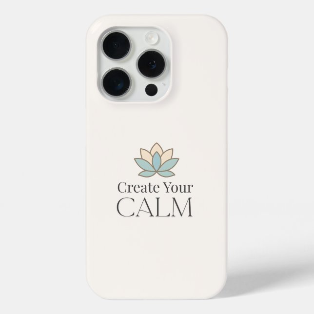 Créez Votre Étui iPhone Minimal Motivant Calme (Verso)