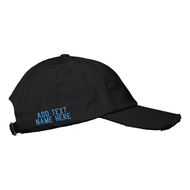 Créez Votre Modèle de Casquette Brodée avec Texte  (Droite)