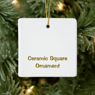 Créez votre ornement carré en céramique personnali