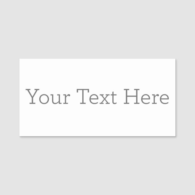 Porte-nom classique (Devant)