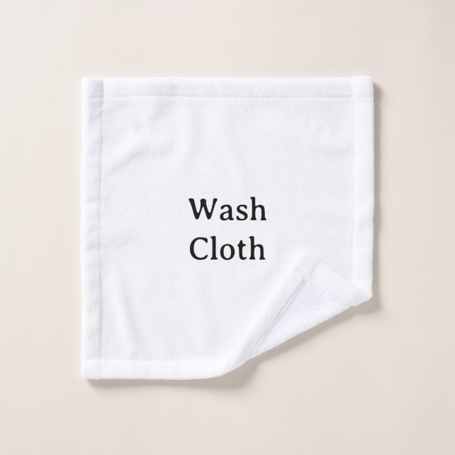 Créez votre propre 13" x 13" personnalisé simple (Gant de toilette)