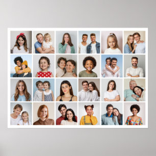 Créez votre propre 24 Photo Collage Poster