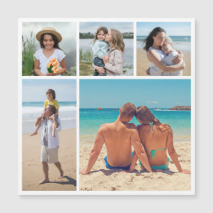 Créez votre propre 5 photo Collage carte magnétiqu