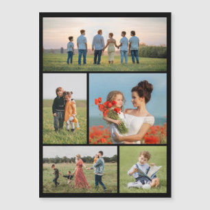 Créez votre propre 5 photo Collage carte magnétiqu