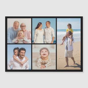 Créez votre propre 5 photo Collage carte magnétiqu