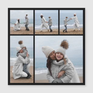 Créez votre propre 5 photo Collage carte magnétiqu