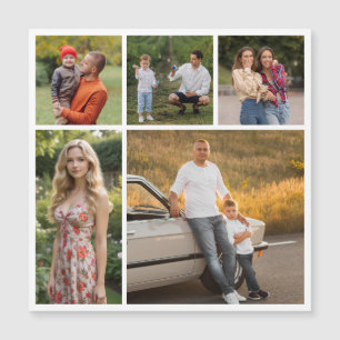 Créez votre propre 5 photo Collage carte magnétiqu