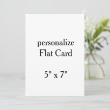 créez votre propre 5" x 7"Squared Flat personnalis