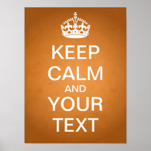 Créez votre propre affiche "Conserver le calme" (p