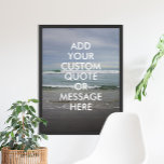 Créez votre propre affiche de devis<br><div class="desc">Créez votre propre devis d'affiche murale personnalisée. Personnalisez cette impression d'affiche avec une typographie minimaliste moderne et paysage des vagues de l'océan.</div>