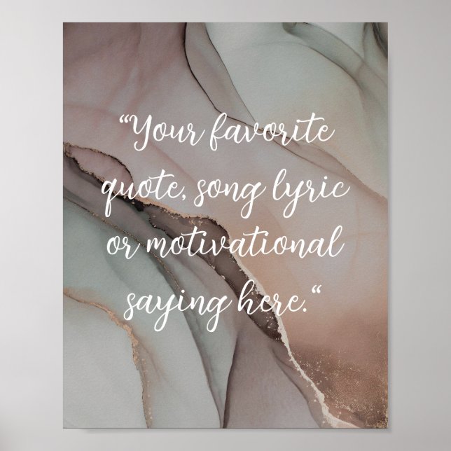 Créez votre propre affiche de devis de script élég (Devant)