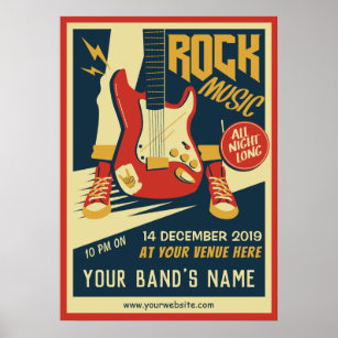Créez votre propre affiche de musique Retro Rock