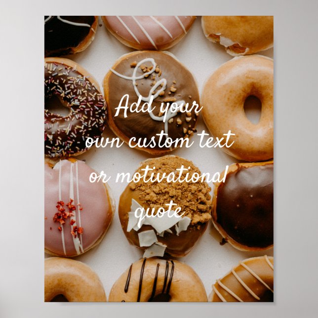 Créez votre propre affiche personnalisée - Donuts (Devant)