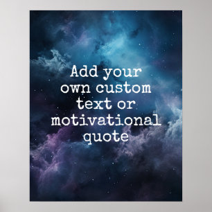 Créez votre propre affiche personnalisée - Galaxy