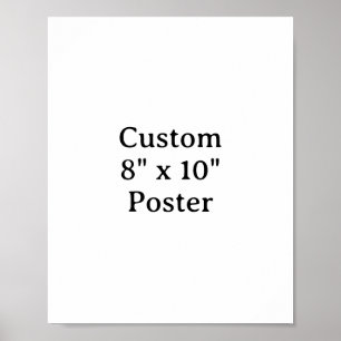 Créez votre propre affiche personnalisée simple 8"