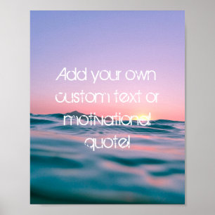 Créez votre propre affiche personnalisée - Sunset