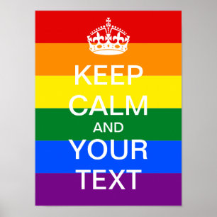 Créez votre propre affiche Rainbow "KEEP CALM" !