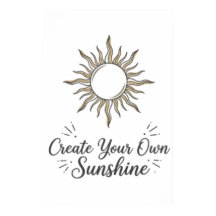 Créez Votre Propre Affiche Soleil Bohème