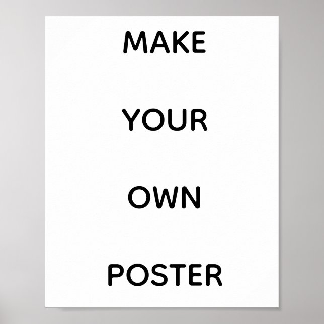 CRÉEZ VOTRE PROPRE AFFICHE SUR MESURE (Devant)