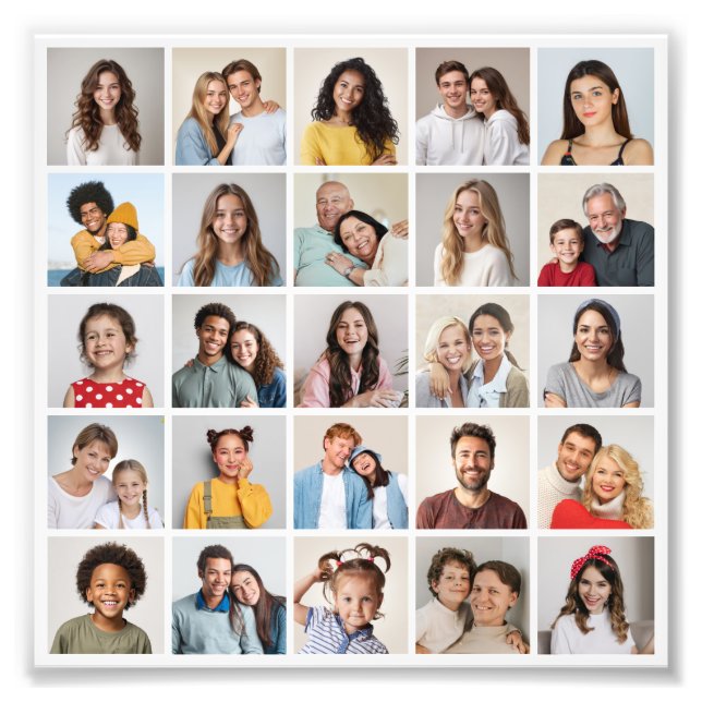 Créez votre propre agrandissement de photo en coll (Devant)